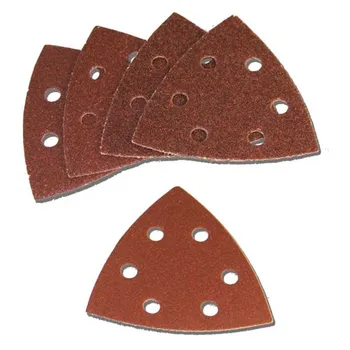 

LIXF 25pcs 93mm Delta Sander Sandpaper Hook & Loop Sanding Paper Abrasive Woodworking Tools with Grit 60 80 120 180 240