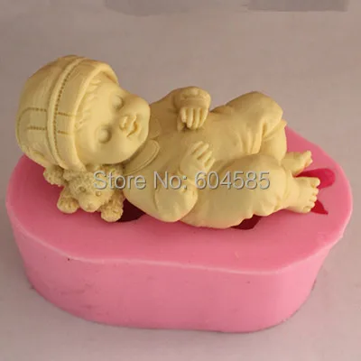 

FM342 Girl soap mold fondant cake mold soap kitchen baking chocolate moulds