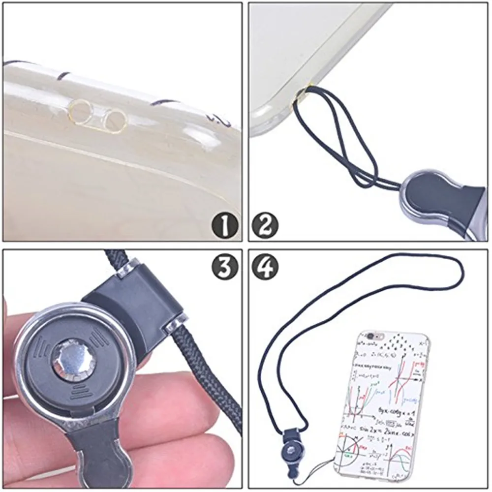 Detachable Cell Phone Neck Lanyard Strap Quick-Release Nylon Necklace/ Wrist Hand Lanyard/ Keychain