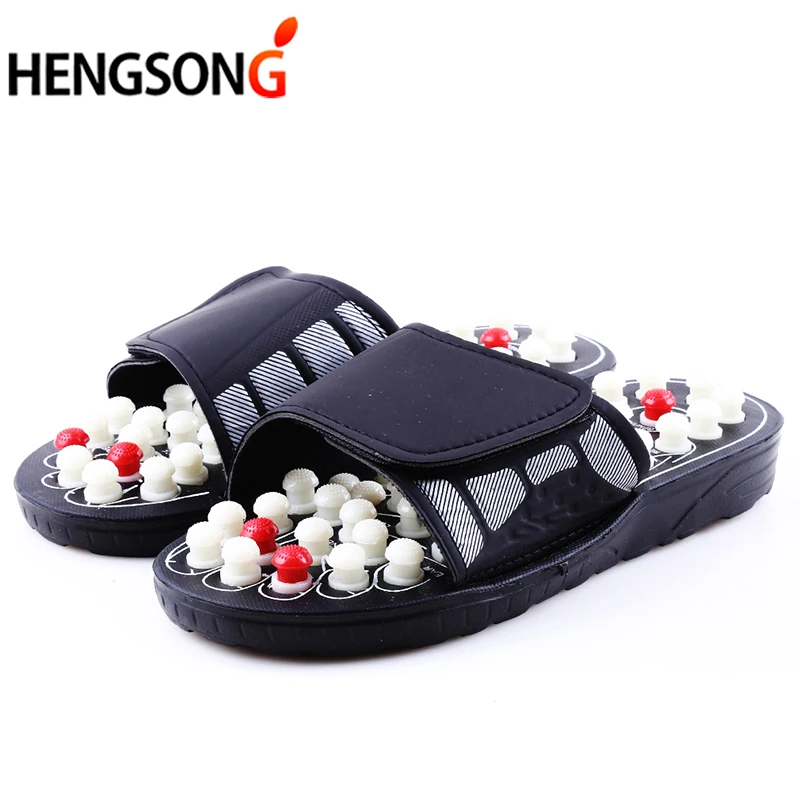online Chinelos Massagem Acupoint Sandália Para Os Homens Pés Terapia de Acupuntura Médica Chinesa Rotativa Massager Do Pé Sapatos Unissex