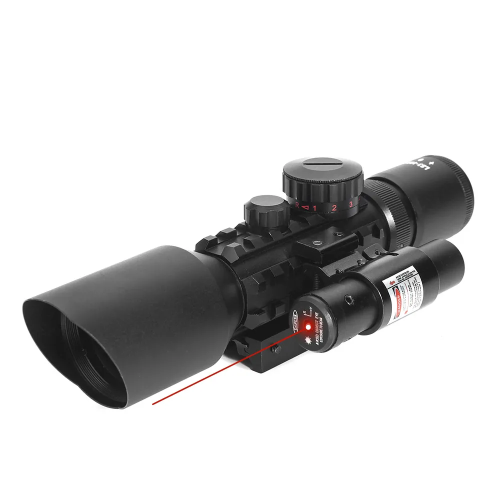 M9 3-10x42EG тактическая оптика рефлекторный прицел страйкбол Воздушный пистолет красный зеленый точка охотничьи прицелы с красным лазером