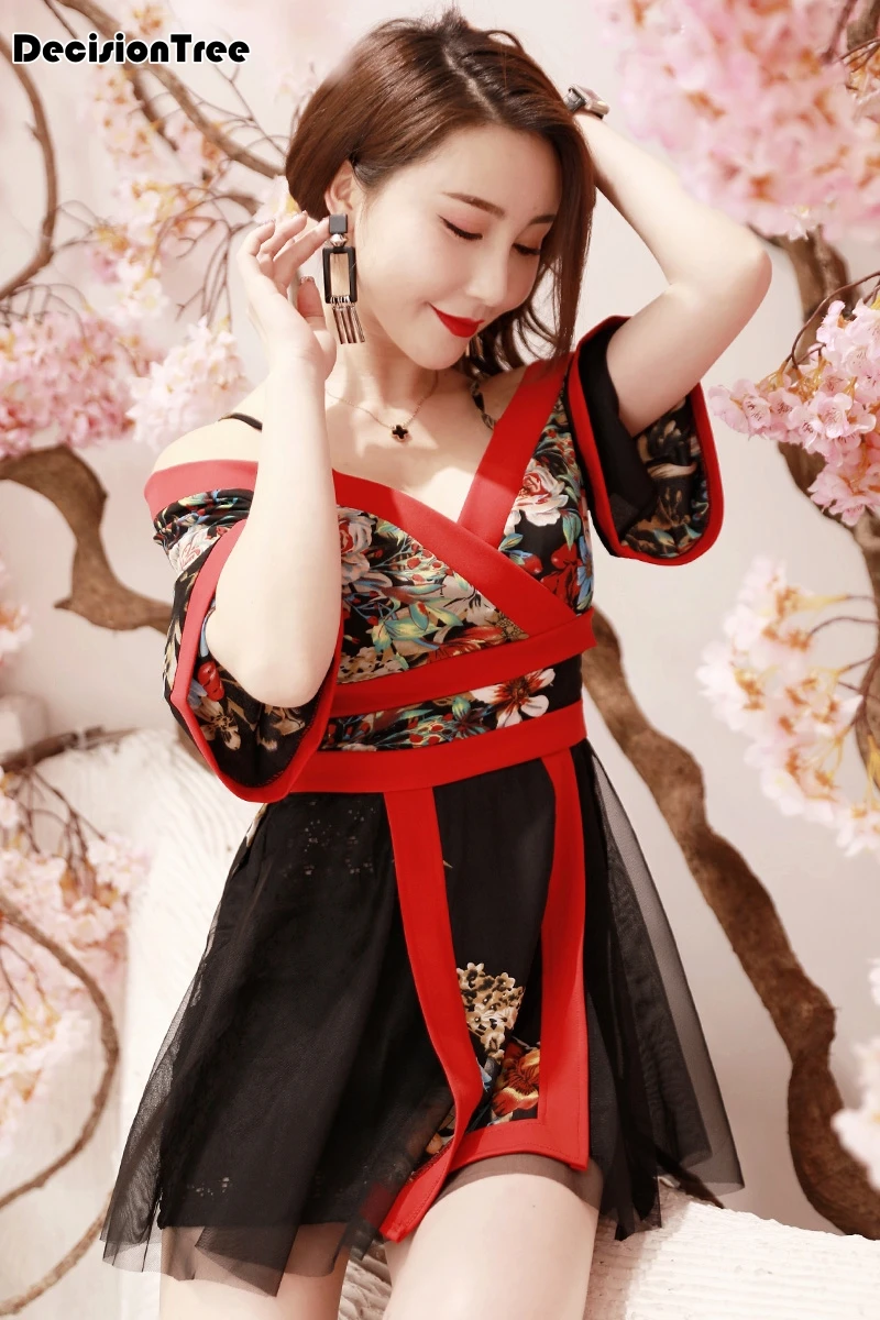 Винтажное японское кимоно женское традиционное платье кружевное женское юката танцевальные костюмы национальная народная одежда