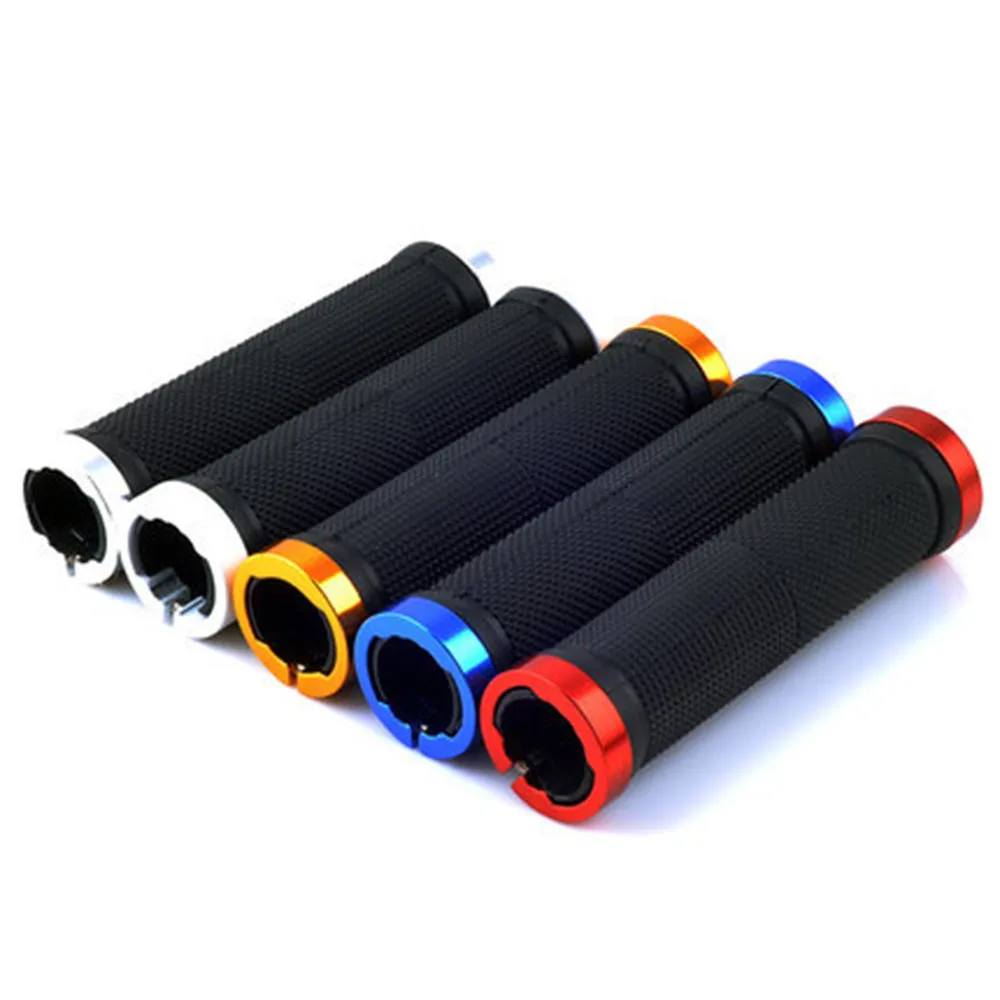 2pcs Mountain Cycling Bike Bicycle MTB Handlebar Grips Rubber Anti-slip Handle Grip Suitable for most bicycles Outdoor bike *10