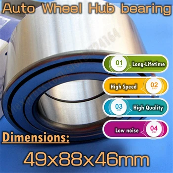 

Bargaining Long-Lifetime High speed Car Bearing Auto Wheel Hub bearing DAC49880046 Free Shipping 49*88*46 49x88x46 mm