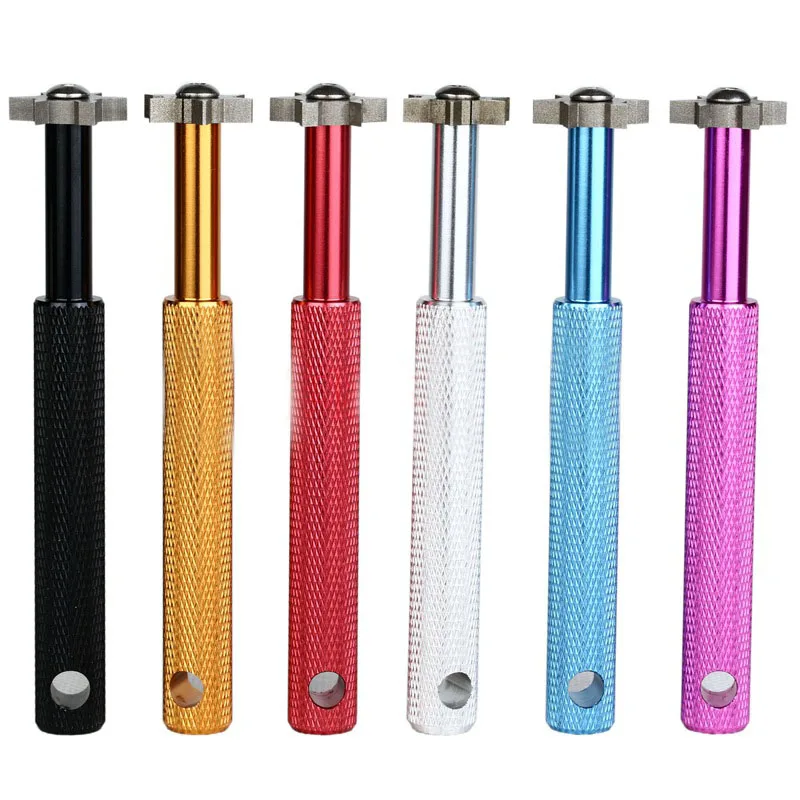 

Golf Hex Cleaning Tool Professional Iron Wedge Golf Groove Sharpener with 6 Heads DAG-ship