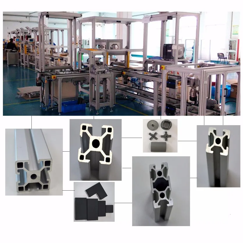 Резка черный цвет V слот 2040 2060 2080 Европейский стандарт для 3D принтера CNC