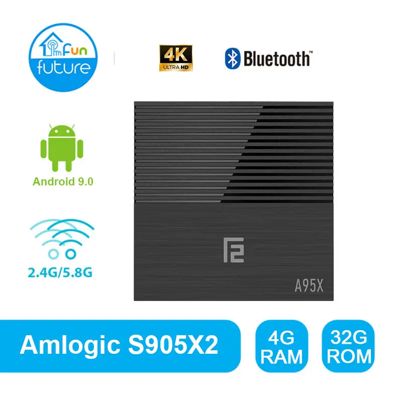 

Android TV BOX A95X F2 Android 9.0 Smart Media Player 4K Support 2.4G&5G Dual Band WIFI RJ45 LAN USB HDMI Optical Smart TV BOX