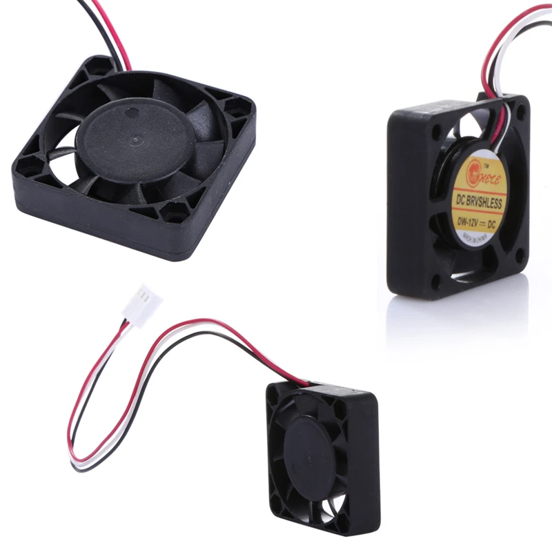 2 piezas unids 4010 V 12 V 2Pin 4 cm Ventilador enfriador 40x40x10mm Mini DC Ventilador de refrigeración sin escobillas caja de ordenador chasis tarjeta gráfica CPU Ventilador