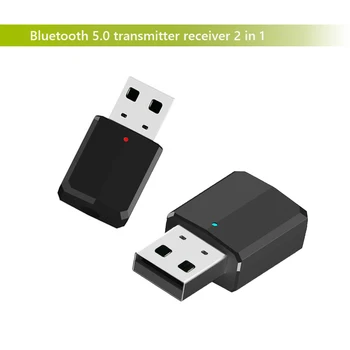 

New bluetooth adapter wireless transmitter receiver 2 in 1 3.5mm Aux PC TV car stereo headphone audio doc player adaptor LYJF