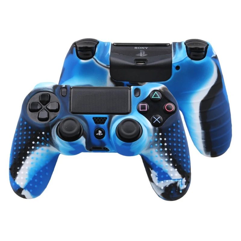 Противоскользящий силиконовый чехол для sony Playstation 4 Dualshock 4 PS4 тонкий контроллер и ручка колпачки джойстик Крышка