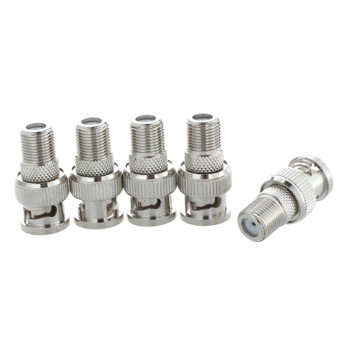 10x BNC Male Plug to F Female Jack Adapter Coax Connector Coupler CCTV Camera 