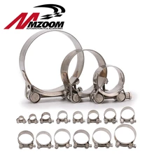 Универсальный 17 мм-79 мм из нержавеющей стали мотоциклетные выхлопные банджо зажим для Слип-на тип мотоцикла глушитель