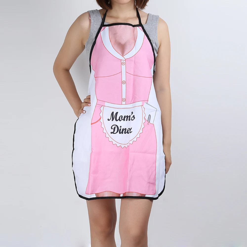 Funny Cooking Apron Sexy Kitchen Dinner Party Baking Aprons For Woman Man delantales BBQ Party Cartoon Apron delantal cocina