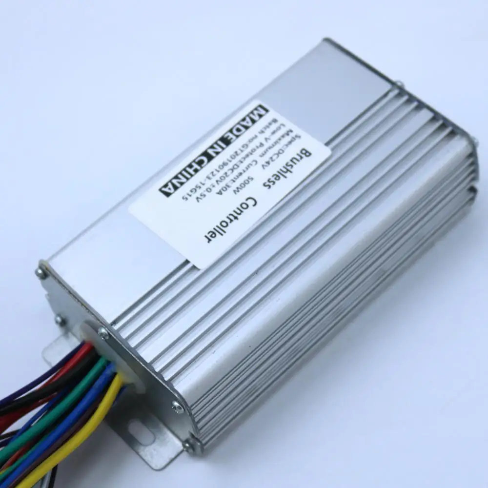 

24V 500W Brushless DC Motor Controller 12 mosfets works with both sensored and sensorless brushless motor