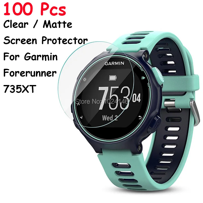 100 Pcs/lot Hd Clear / Antiglare Matte Screen Protector For Garmin Forerunner 735xt Smartwatch