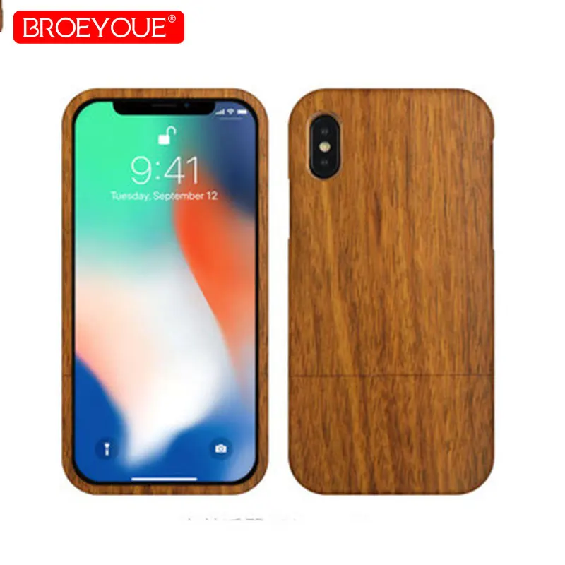 Полностью деревянная чехол для iPhone 6 S Plus 5 5S SE X 7 8 100% из натурального бамбука