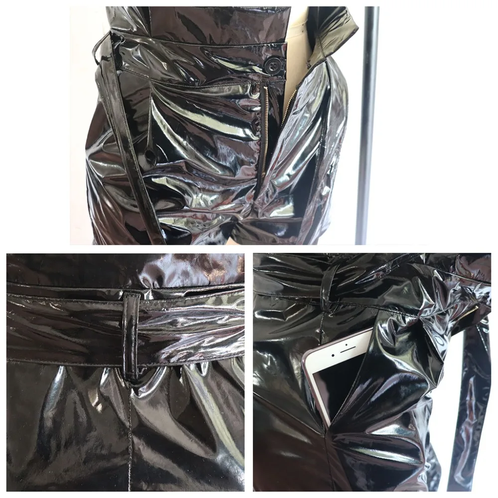 Tsuretobe повязки из искусственной кожи шорты для женщин для однотонная одежда элегантные пикантные короткие брюки девочек женский Vestidos Bodycon