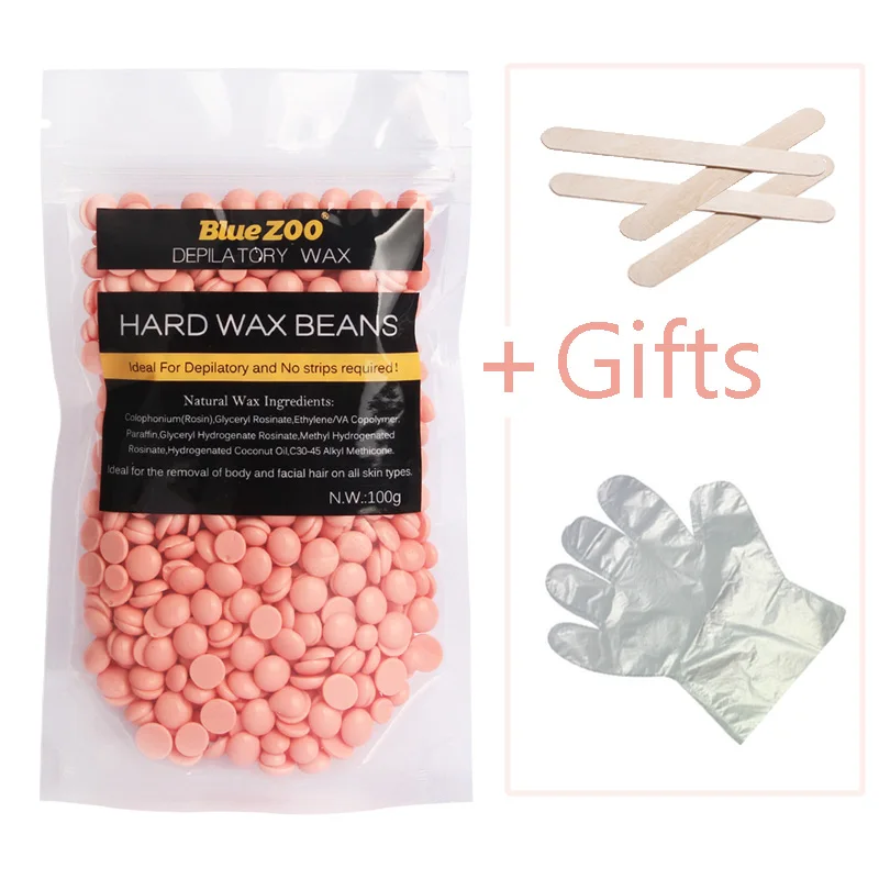 Brazilian Wax Hair Removal 100g Bag Rose Flavor Hard Solid Wax
