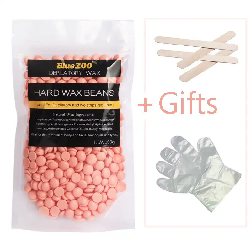 Brazilian Wax Hair Removal 100g Bag Rose Flavor Hard Solid Wax