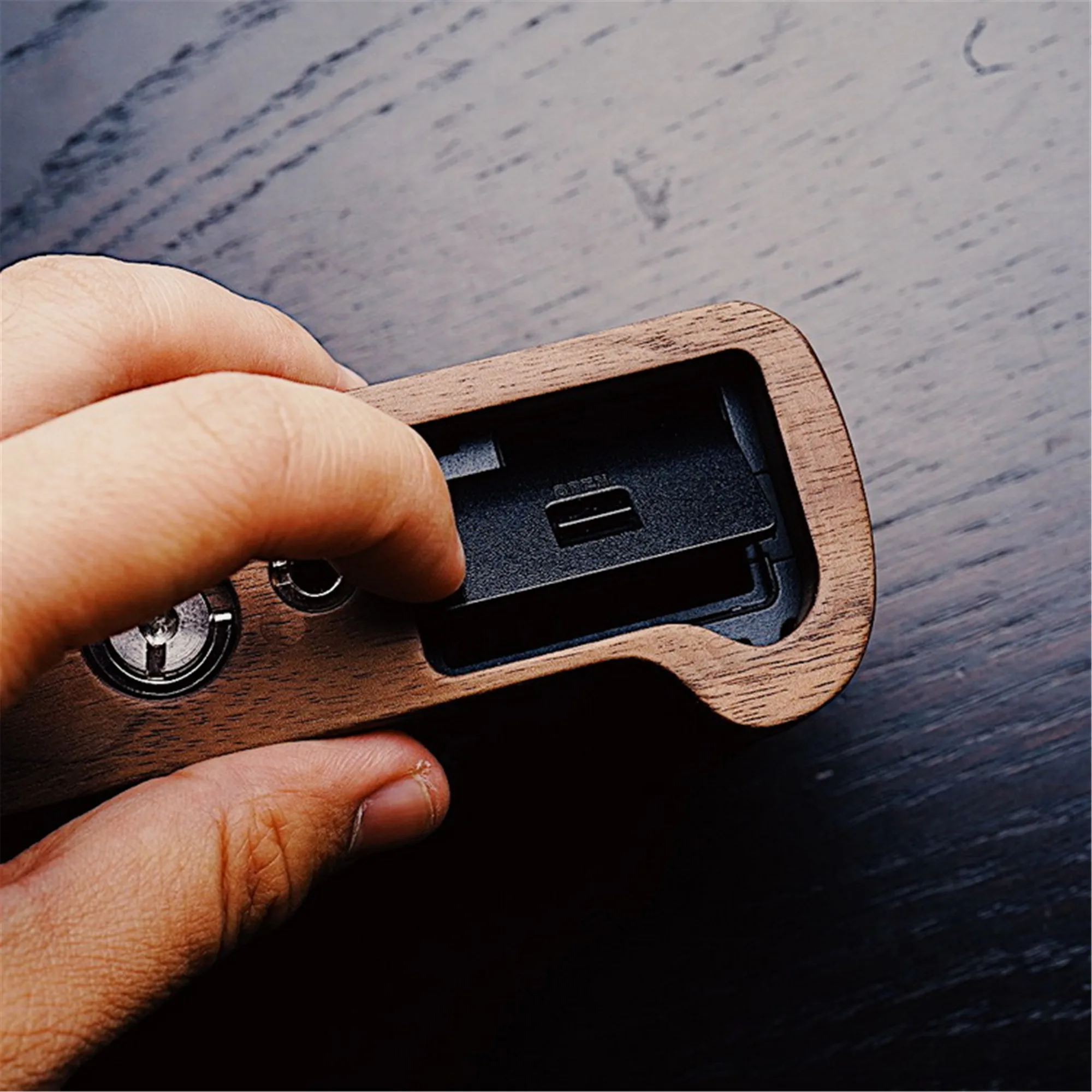 

Walnut Wooden Wood Hand Grip Plate Bracket For FUJI XT30 FUJIFILM X T30