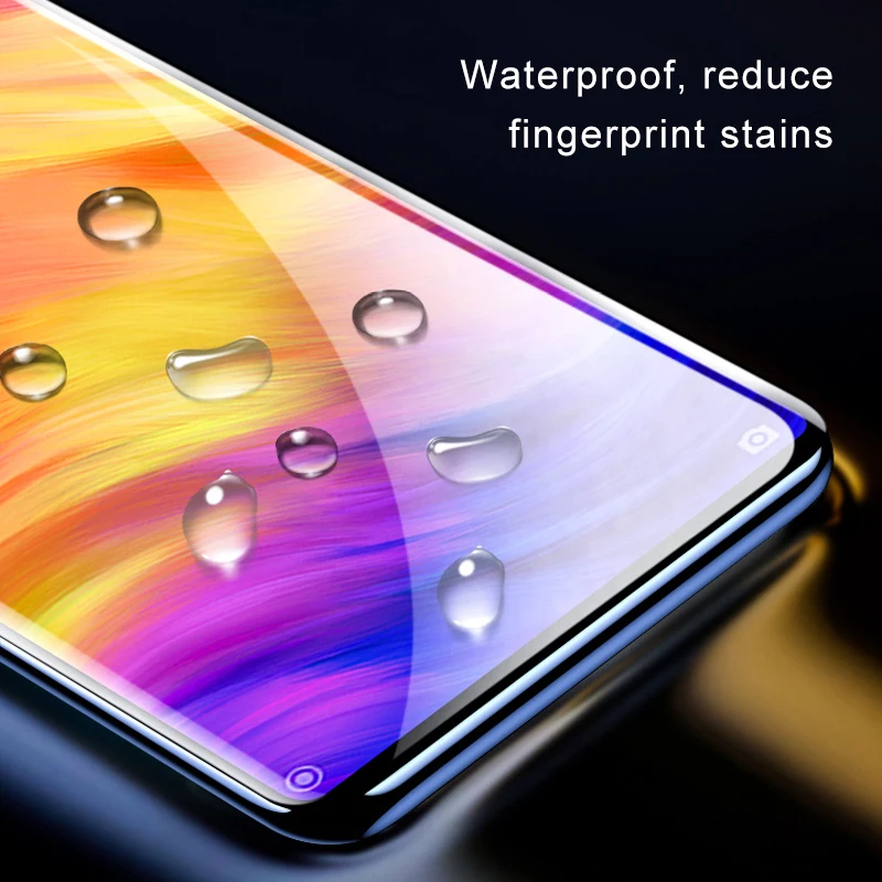 5D полный экран закаленное стекло для Xiaomi Redmi 7 Note 7 Pro Полное покрытие изогнутый экран протектор Настоящее 5D край над 3D 4D