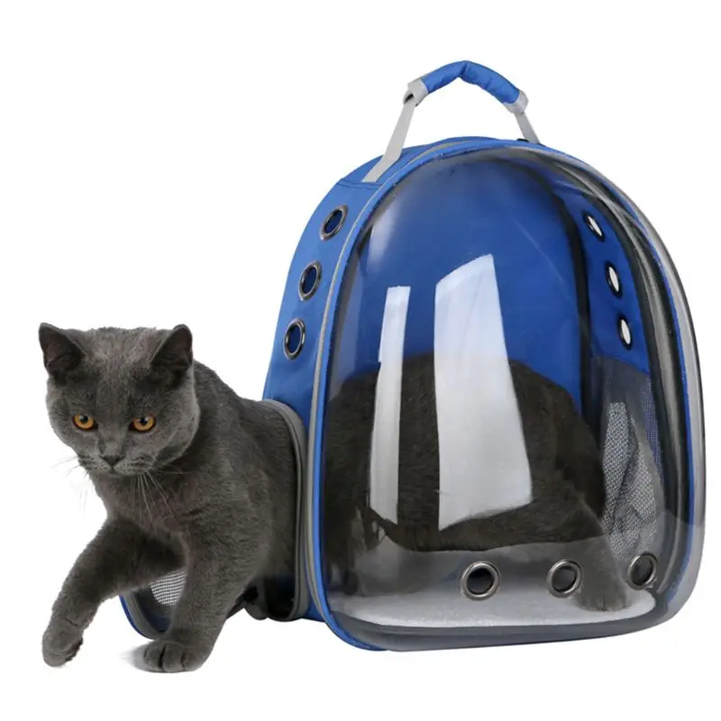 

Breathable Transparent Capsule Pet Cat Puppy Travel Space Backpack Carrier Bag