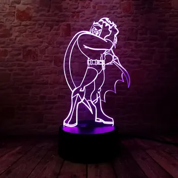 

Wolverine Action Figure 3D Illusion Led Nightlight Colorful Touch Light Glow in the Dark Luminous Model Toys