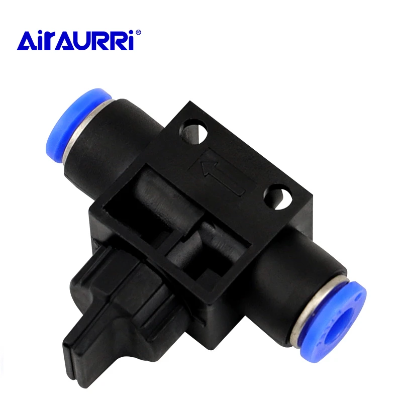 US/_ 6mm Pneumatic control BALL VALVE hose tube inline push fit connector air lin