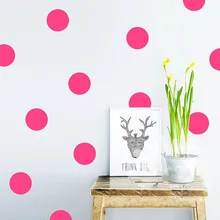 Removable DIY Vinilos Infantiles Kids Rooms Decoration Art Circle Dots Wall Sticker Quotes Wall Decor Sticker Mural