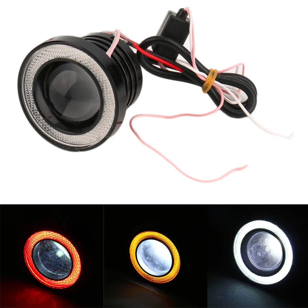 New 2.5 inch 67mm 30W Led COB Fog Lamp Car Auto Fog Angel eyes light
