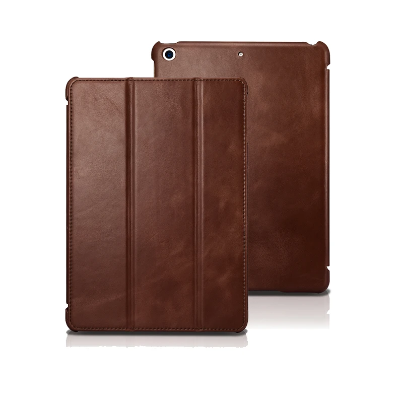 Ultra thin Cowhide Genuine Leather Case for iPad 9.7 2017 Luxury Real