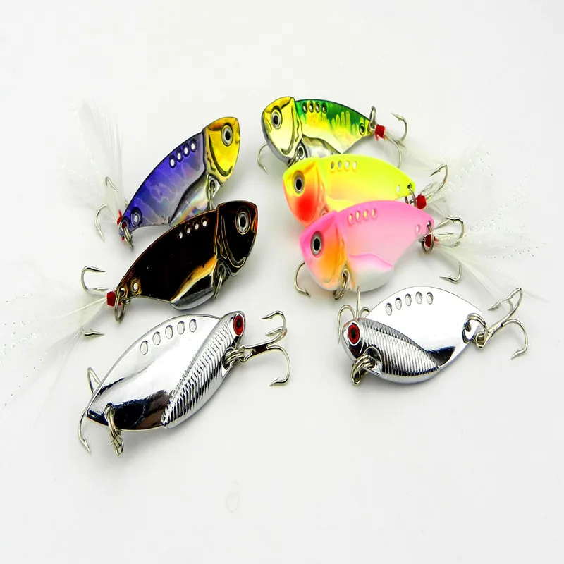 1set/lot 7pcs/ 11g/5.5cm motion VIB lures suit new fishing bait