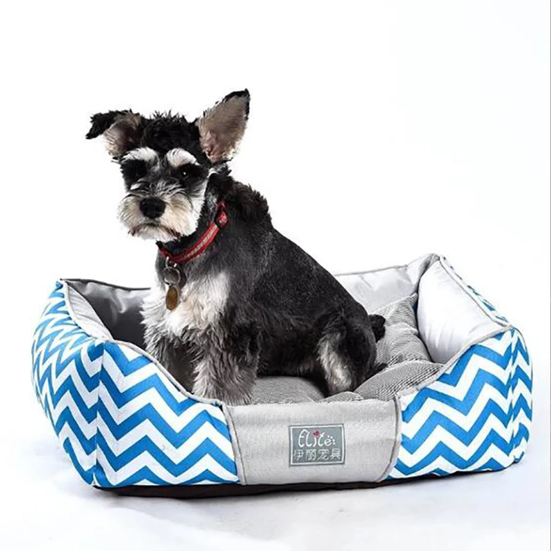 

Venxuis Luxury Pet Puppy Doggy Beds Cat Dog Mat Sofa Pet House Nest Sleep Cushion Kennel Colorful Strip Design Dog Bed
