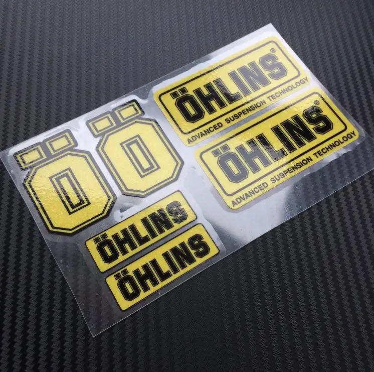 Sticker Vinilo Decal Vinyl Aufkleber Adesivi Autocollant Ohlins Suspension Ö KIT