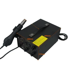 Пайка горячим воздухом станция SAIKE 852D+ пистолет горячего воздуха и паяльник 2 в 1