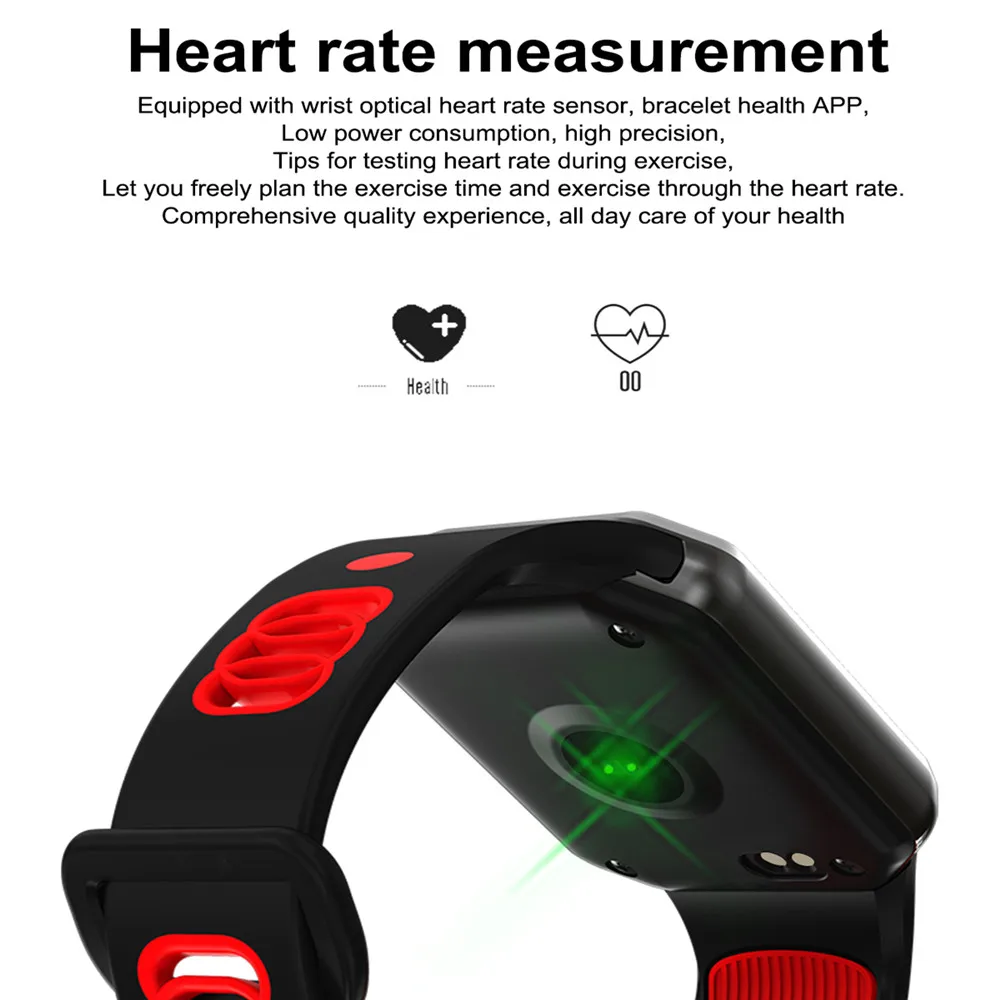 QW11B Smart Wristband Heart Rate Blood Oxygen Push Message Remote Music Sport Bracelet Smartband For Android IOS Phone 