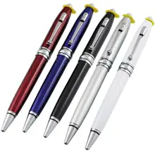 Модный металлический светодиодный светильник ручка высокого качества деловая офисная шариковая ручка подарок на конферецию поддельные ручки канцелярские принадлежности для школьников, студентов