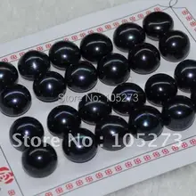 Новое поступление Ювелирные изделия из жемчуга в партии, 12 пар носочков на AA 12-13 мм блестящие черные из подлинного пресноводного жемчуга, S925 серебряные серьги-гвоздики вечерние серьги