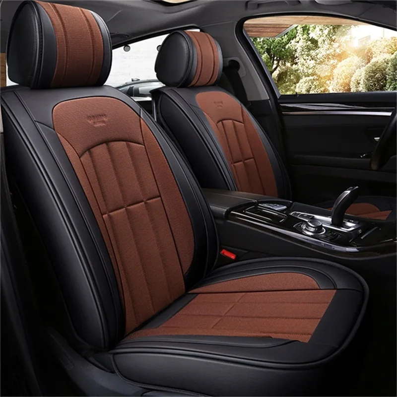Кожаный льняной чехол для автомобиля geely gc6 mk Atlas ec7 emgrand gt x7 haval h2 h3 h5 h6 h8 h9|Чехлы на