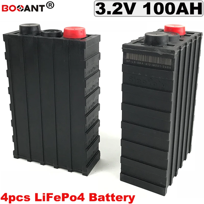 Discount 4Pcs/Lot 3.2V 100Ah LiFePO4 Battery 3C Discharge Rate For Electric Bicycle/EV/Solar System Lithium Battery 100AH Free Shipping 0 Discount 4Pcs/Lot 3.2V 100Ah LiFePO4 Battery 3C Discharge Rate For Electric Bicycle/EV/Solar System Lithium Battery 100AH Free Shipping 0