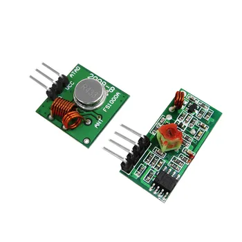 

1Lot= 5 pair (10pcs) 433Mhz RF wireless receiver module & transmitter module Ordinary super- regeneration DC5V (ASK /OOK)