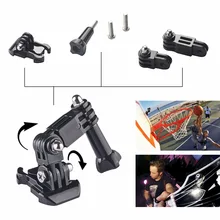 Gopro Accessories Set Kits Quick Base Adapter 3 Way Arm Tripod Mount for SJCAM SJ4000 SJ6000 GoPro 4 3 Xiaomi yi 4K Eken h9r