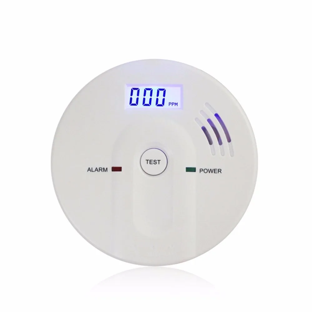 

85dB Warning High Sensitive LCD Display 808 CO Gas Sensor Carbon Monoxide Poisoning Alarm Detector For Home Security