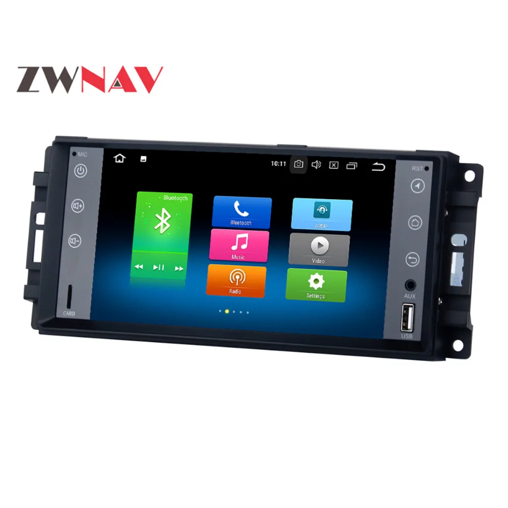 Автомобильный мультимедийный плеер GPS Android 8 0 Octa Core Для Jeep/wrangler/patriot/compass/journey