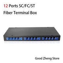 12 Порты оптоволоконная коробка SC/FC/ST волокна оптическая распределительная коробка оптоволоконное распределение