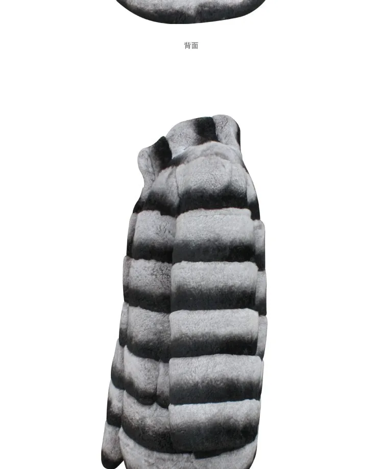 Best OYCP Chinchilla Rex Rabbit Fur Coat,Real Natural Fur Coats 2018 Women Winter Fur Coat Chinchilla Rex Fur Coat 6