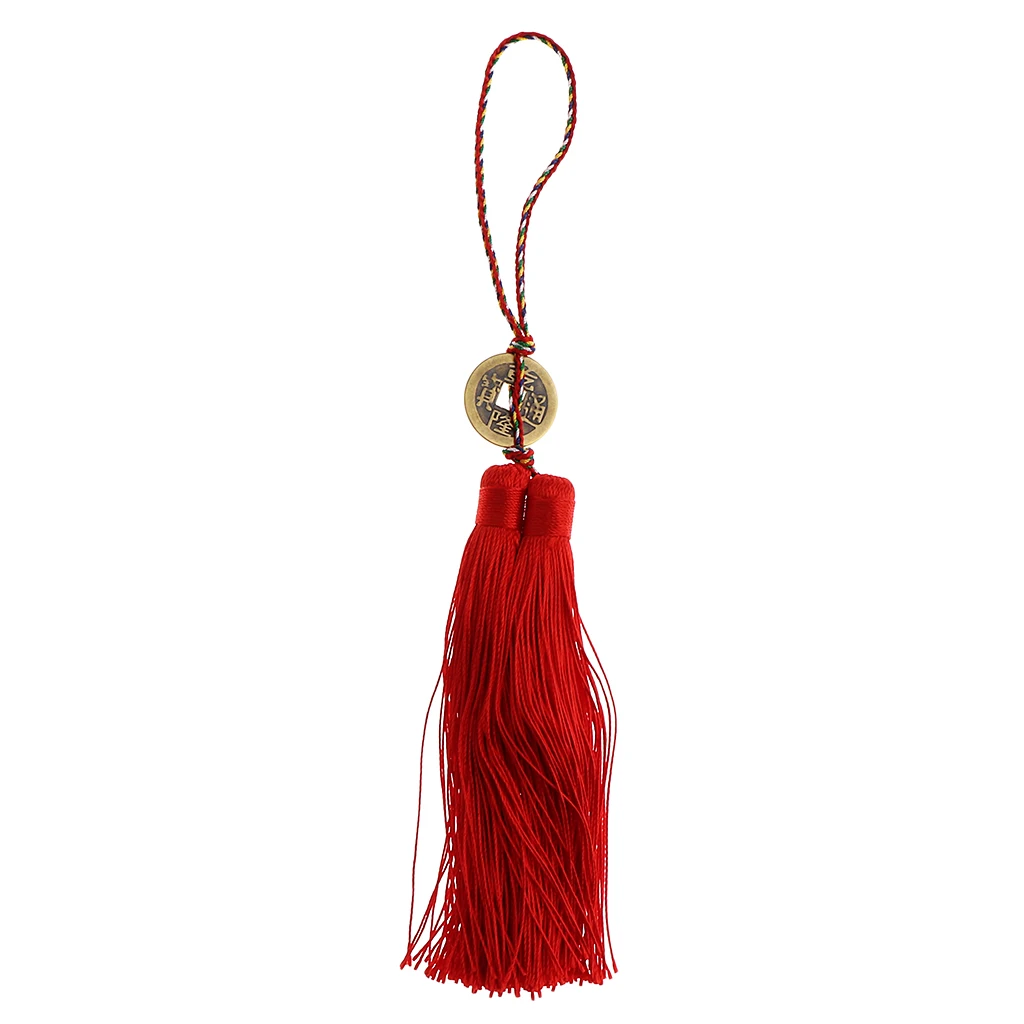 5 Styles Chinese Knot Charms Fengshui Symbol with Lucky Coins for Car/ Home Lucky Pendants /Embellishments