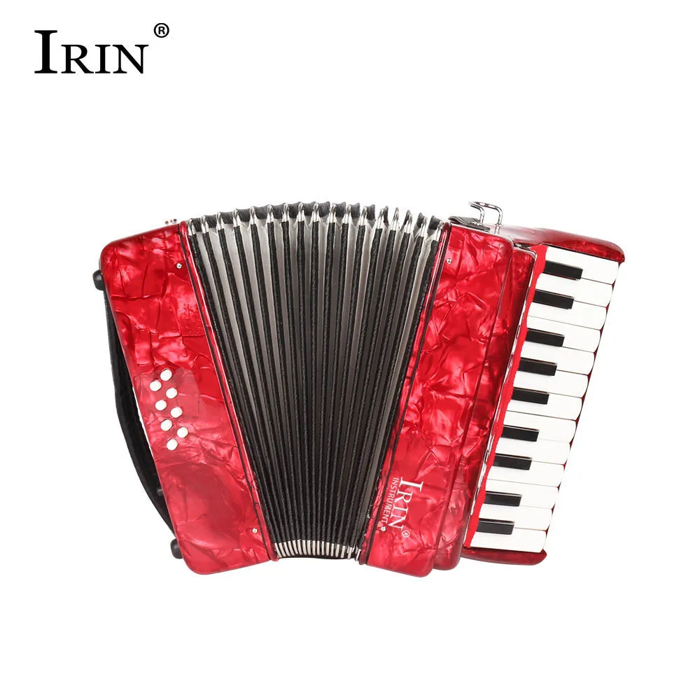 HOT-IRIN 22 клавиши 8 басовый аккордеон 22K8B детский аккордеон 22 клавиши 8 басовый аккордеон для детей(красный - Цвет: Red