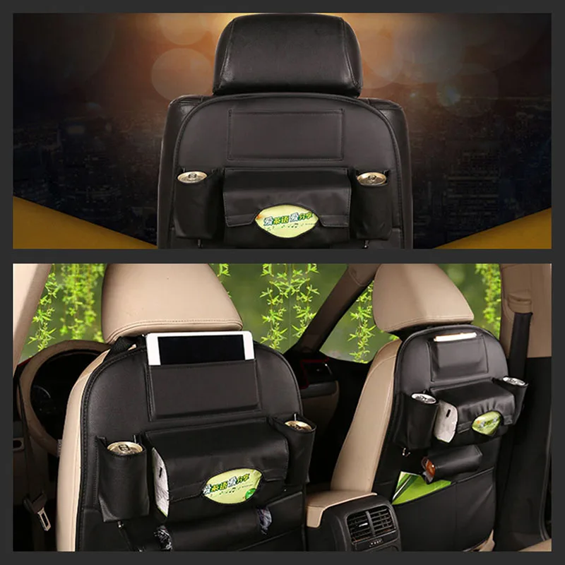 JX-LCLYL Car Seat Back Storage Bag Tidy Organiser Pocket Pouch Phone iPad Holder