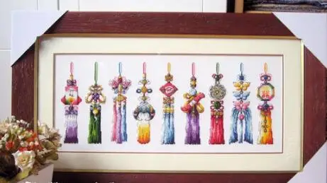 Золотая коллекция Прекрасный Счетный Набор для вышивки крестом Корейский Традиционный аксессуар Norigae SO